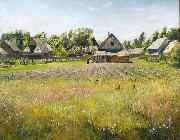 Nikolay Nikanorovich Dubovskoy Rural landscape Germany oil painting artist